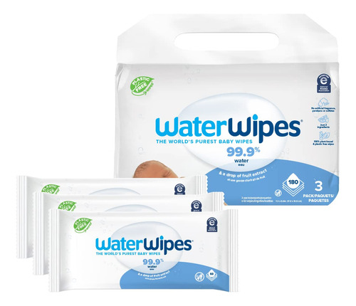 Waterwipes Toallitas Originales Sin Plástico 99.9% A Base .