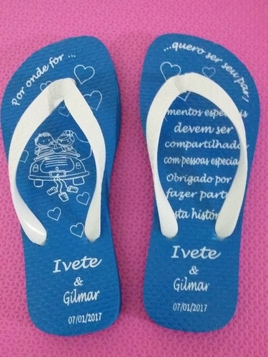 Chinelos Personalizados 30 Pares Com Ponto De Luz