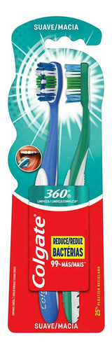 Cepillo Dental 360° Suave 2un Limpieza Completa Colgate