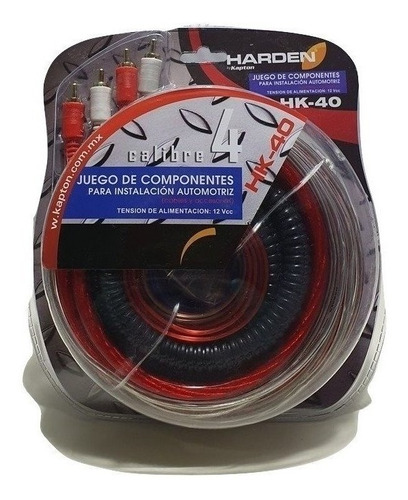 Kit De Cables Para Instalacion Automotriz Harden Hk-40