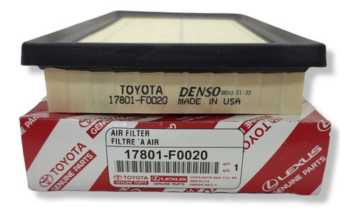 Filtro De Aire Toyota Corolla Importado 14-20 Camry 17-