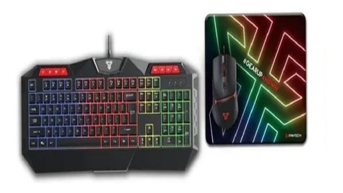 Combo Gaming Rgb Fantech P31. Teclado + Mouse Y Mouse Pad