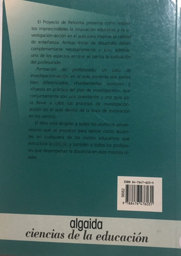 Libro Formacion Del Profesorado: Un Caso De Investigacion-ac