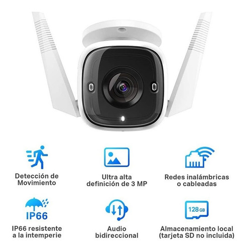 Imagen 3 de 10 de Cámara Vigilancia Wifi Exterior Tp-link Tapo C310 Nocturna