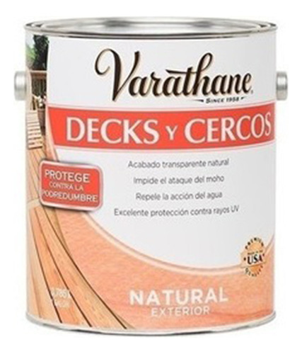 Impregnante P/deck&cercos Varathane Natural 3,78l