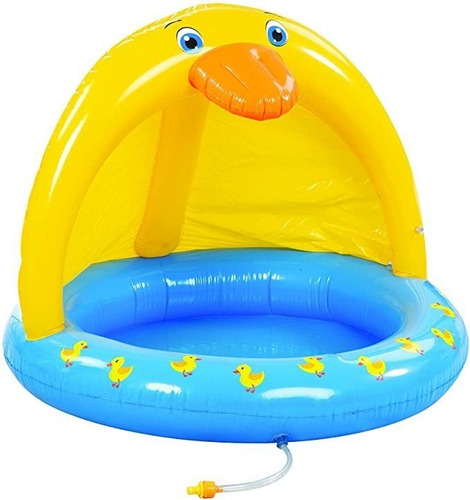 Kovot Duck Baby Pool Con Dosel Y Rociador | Piscina Sombrea.