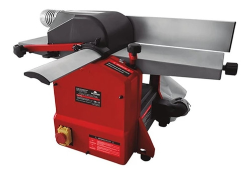 Plaina Desempenadeira Desengrossadeira 8'' 1500w 110v Worker Cor Vermelho