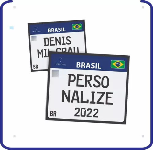 Placa Personalizadas Moto Pvc/ps 2mm - Grau E Corte - Escorrega o Preço