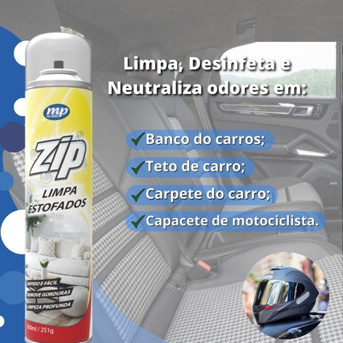 2 Spray Limpa Estofado Carpetes Higienizacao Remove Sujeiras