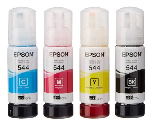 Imagen 2 de 4 de Tinta Epson Original 544 L3210 L3250 L3110 L3150 L1110 L1210