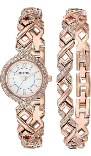 Reloj Mujer Armitron 75/5412wtr Cuarzo Pulso Oro Rosa Just W