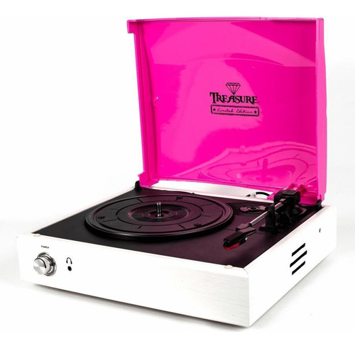 Vitrola Toca Discos Treasure Pink/white