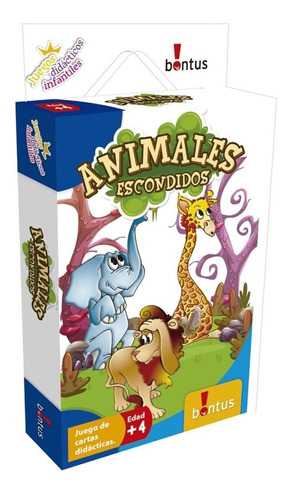 Juego De Cartas Juego De Mesa Animales Escondidos Bontus