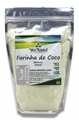 Farinha De Coco 500g Wenutri