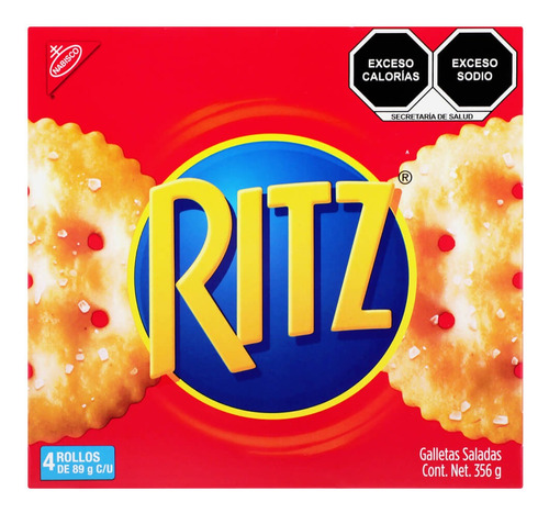 4 Pzs Ritz Galletas Saladas 356gr