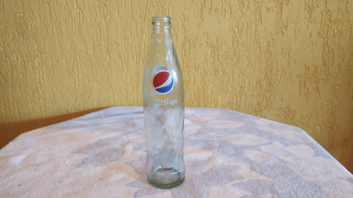 Botella De Vidrio Transparente Gaseosa Pepsi Light Tipo Bar