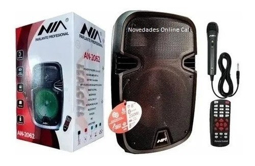 Parlante Cabina/sonido Potente Nia 2062 Recargable Bluetooth