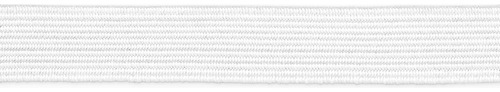 Trenzado Elástico Blanco 1 Cm X 55 Metros 60 Yardas