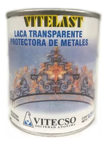 Laca Transparente Protectora De Metales X 4lt + 1pincel