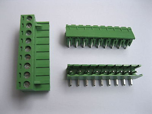 5 Uds Conector Bloque Terminal Tornillo 9 Pine Angulo 5,08mm