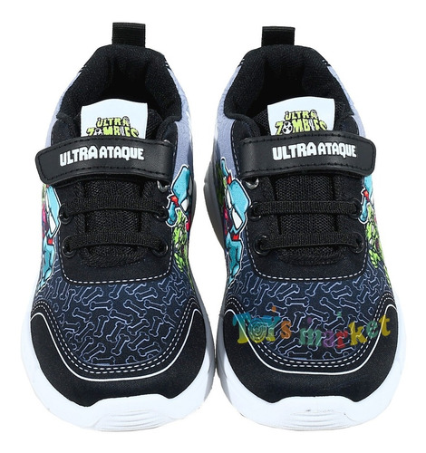 Imagen 3 de 9 de Zapatillas Con Luces Luz Led Zapatilla Zombie Zombies Footy