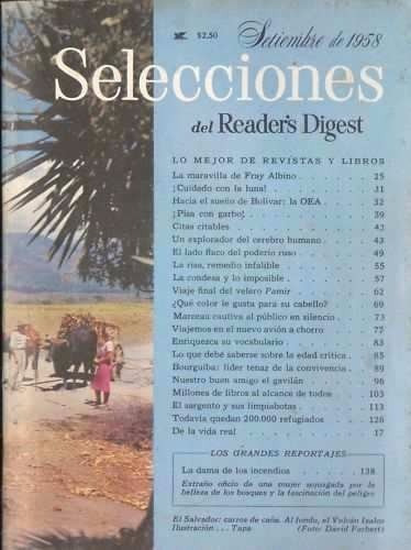 Selecciones Del Reader's Digest Septiembre De 1958