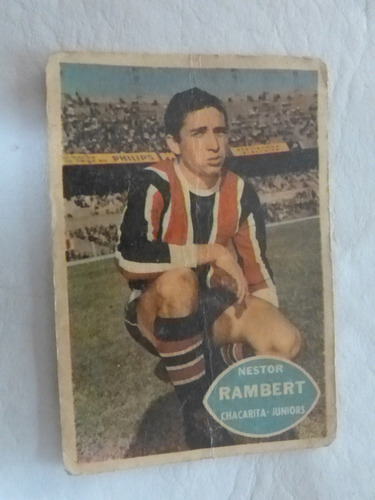 Figurita Tarjetón Golazo 65 Nestor Rambert Chacarita N.65