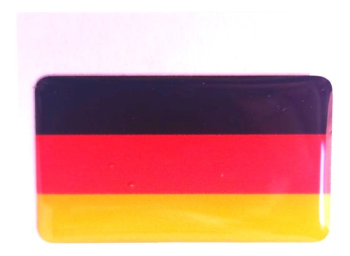 Stiker Bandera Alemania 3d Resina Dome