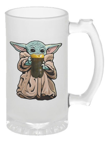 Jarra Esmerilada Personalizada Baby Yoda En 24 Horas 