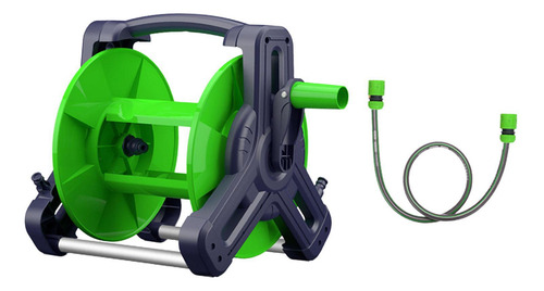 Carrito Portamangueras Para Jardín, Con Manguera De Agua