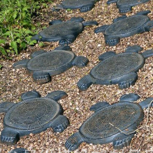 Forma De Tortuga De Molde De Plástico 2x Para Patio De De