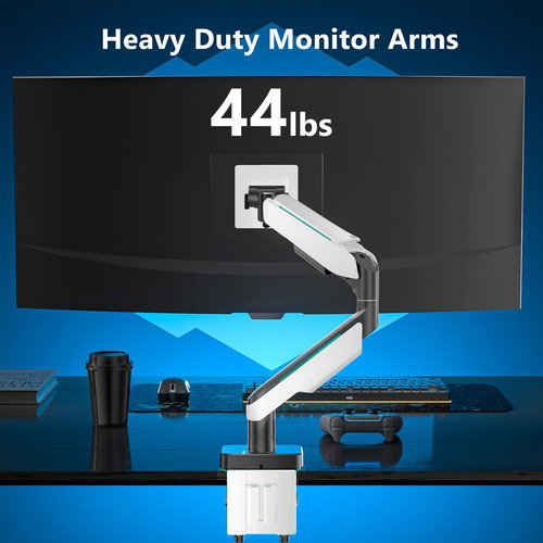 Brazo De Monitor Wali Heavy Duty Para Pantallas De Hasta 49