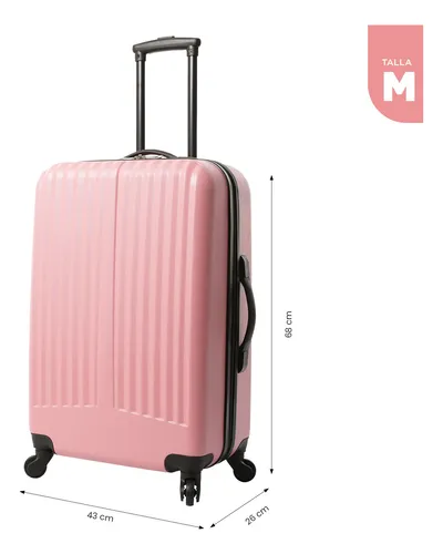 Maleta De Viaje Bodega 23 Kg Rocka Rosa Claro Totto Cuotas sin