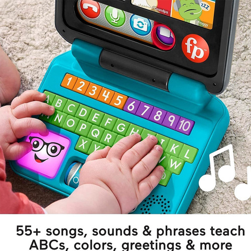 Imagen 4 de 4 de Laptop Computadora Fisher Price Infantil Bebes Sonidos Luces