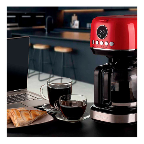 Cafeteira Ariete Americana Moderna Vermelha - 00m13960 Cor Vermelho 127v