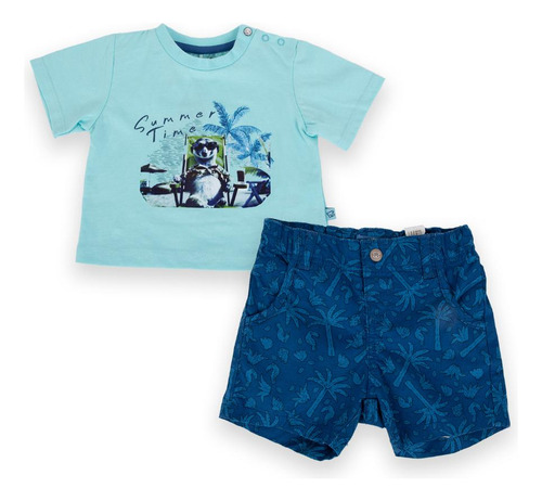 Conjunto Niño Turquesa Pillin (pva821-24cal)