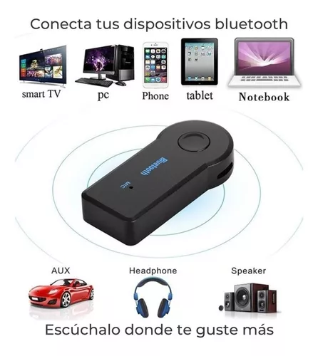 Receptor Bluetooth Aux 3.5 Auto Coche Manos Libres Auxiliar