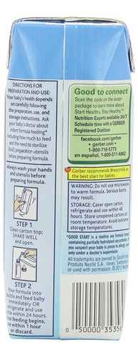 Gerber Buen Comienzo Etapa 1-soja No Gmo Lista Para Alimenta