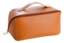Comprar Neceser Cuero Ecologico Portacosmeticos Maquillaje Viaje Bolso Cuero Ecologico Color Marrón