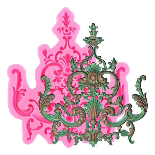 Moldes De Silicona Yihuomolds Barroco Fondant Molde