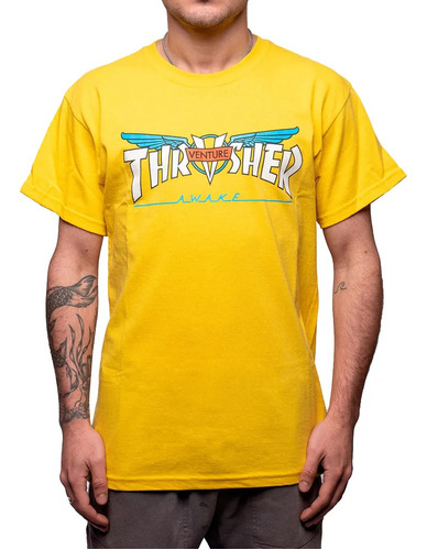 Remera Thrasher X Venture Trucks 100% Original Nuevo Modelo 