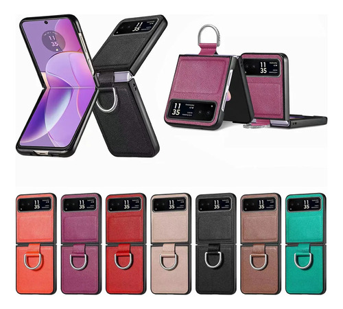 Litchi Pattern Phone Case Para Motorola Razr40 Ultra