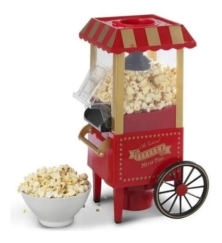 Pochoclera Electrica Maquina Pochoclos Carrito Winco W321 Ep Color Rojo