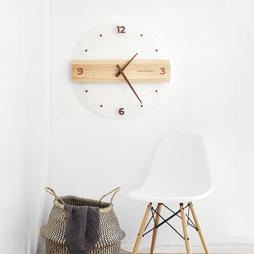 Reloj De Pared Silencioso, Redondo, Decorativo, Moderno, Pan