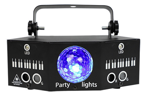 Dj Disco Party Dual Red Green Patterns Proyector De Luz Led