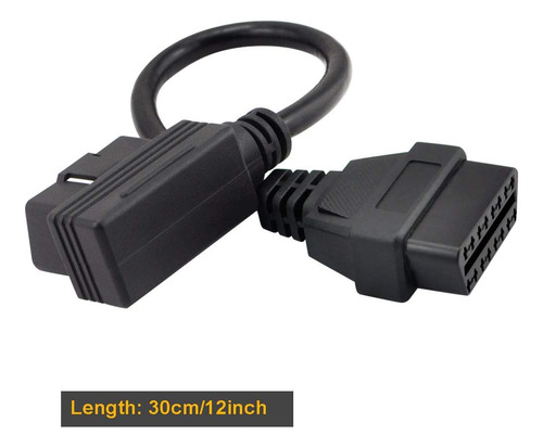 Ikkegol Obdii Obd2 16 Pin Conector De Ángulo Derecho Mach...