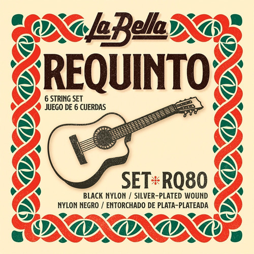 Cuerdas Requinto La Bella Rq80