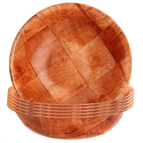 Reluen. Juego De 6 Ensaladeras De Madera