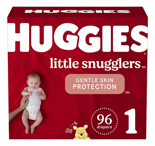 Huggies Little Snugglers Diapers, Tamaño 1