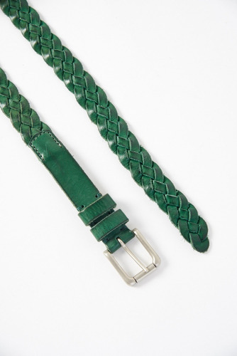 Cinturon Trenzado Henry Bensimon Color Verde Talle 105